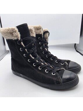 Converse Chuck Taylor All Star Dainty XHI Womens Size 7 Black Sneakers Casual